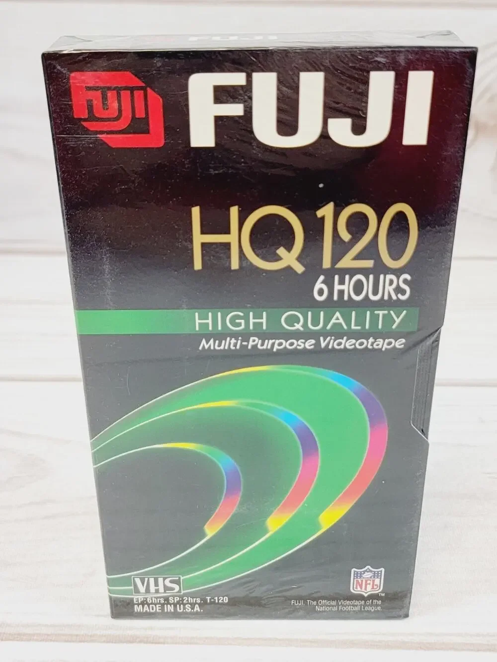 Fuji Film VHS Blank Video Tape 6 hours HQ 120 High Quality NEW SEALED